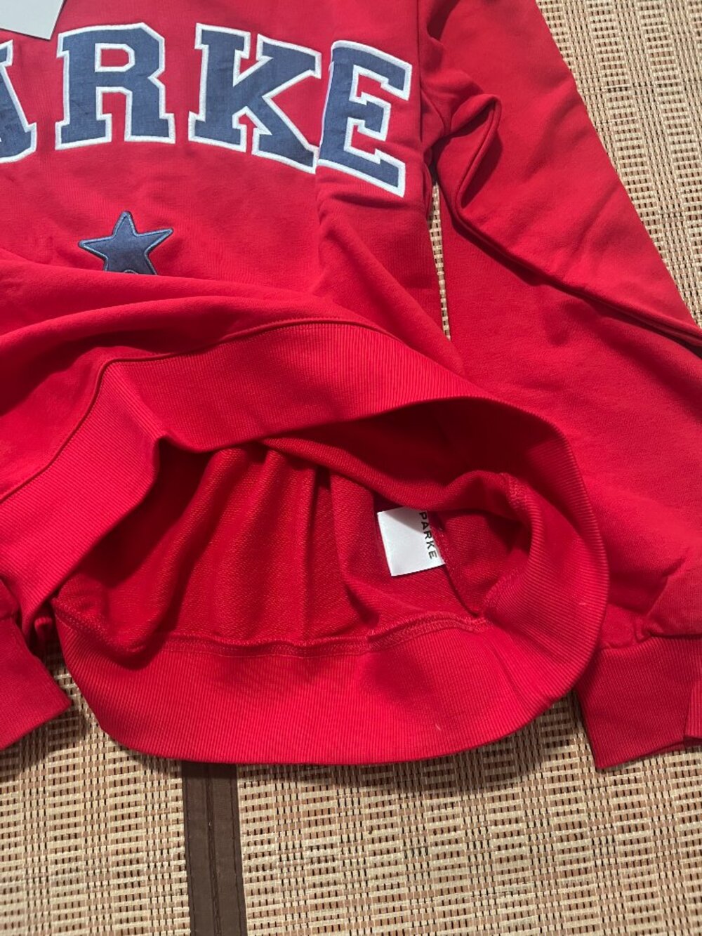 Parke Oversized Mock Neck Graphic Pullover Sweater - Picture 4 of 4